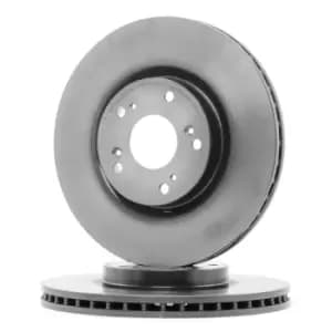 PAIR PAINTED BREMBO BRAKE DISCS 09.A407.11