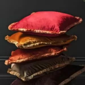 Gallery Direct Ombre Velvet Cushion / Ochre