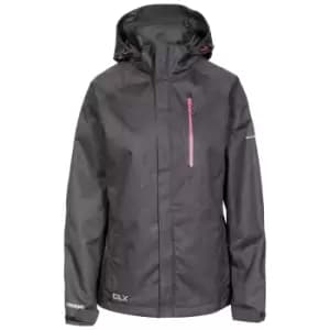 Trespass Womens/Ladies Tiya Waterproof DLX Jacket (XXS) (Black Marl)