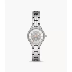 Michael Kors Womens Allie Three-Hand Stainless Steel Watch - Silver