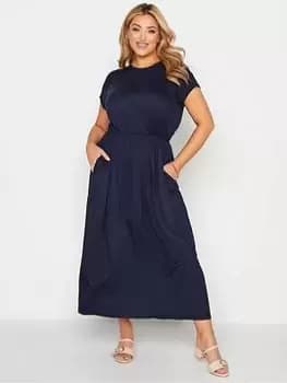 Yours London Navy Maxi Dress, Navy, Size 18, Women
