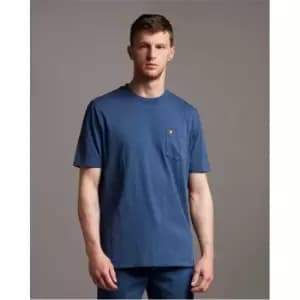 Lyle and Scott Lyle and Scott Washed Relax Pocket T-Shirt Mens - Blue