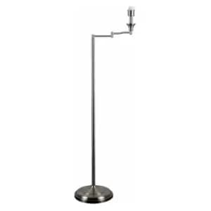 Minisun - Adjustable Swing Arm Floor Lamp Base - Brushed Chrome
