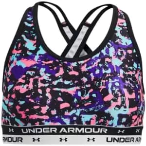 Under Armour Crossback Printed Sports Bra Junior - Purple