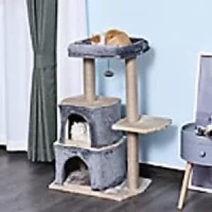 PawHut Cat Tree D30-218GY 920 x 600 x 400 mm Grey