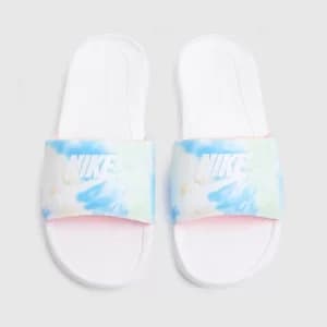 Nike White Victori One Sandals