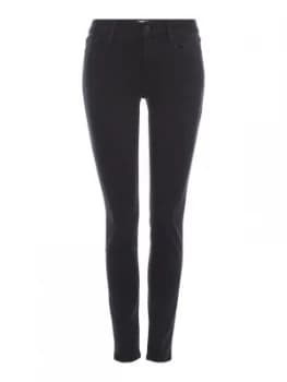 Frame Le Skinny Jeans in Whittier Washed Black