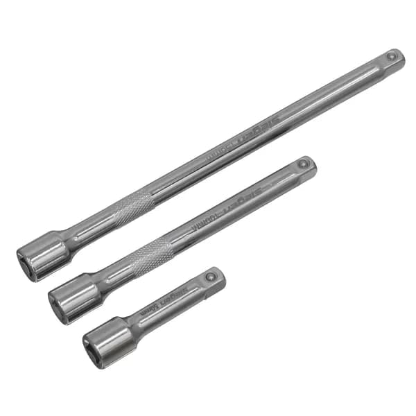 Genuine SEALEY S0718 Extension Bar Set 3pc 1/4Sq Drive