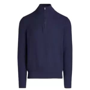 Polo Ralph Lauren Zip Knit Jumper - Blue