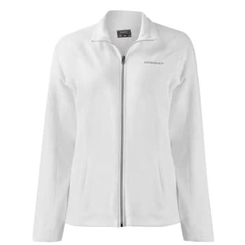 Donnay Full Zip Fleece Jacket Ladies - White
