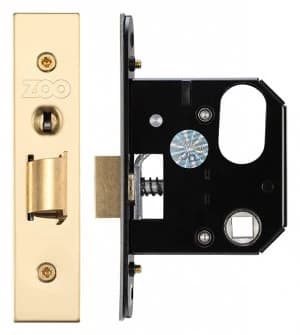 Brass Face Mortice Nightlatch 65mm