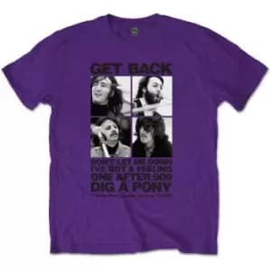 The Beatles - 3 Savile Row Unisex XX-Large T-Shirt - Purple