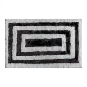Gallery Interiors Hugger Rug - Discontinued / Black White / Large