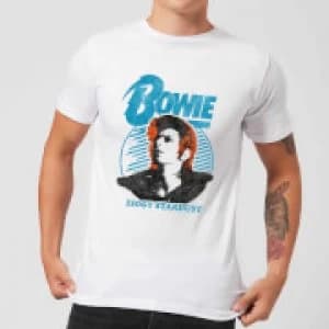 David Bowie Ziggy Stardust Orange Hair Mens T-Shirt - White