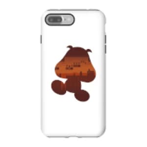 Nintendo Super Mario Goomba Silhouette Phone Case - iPhone 7 Plus - Tough Case - Gloss