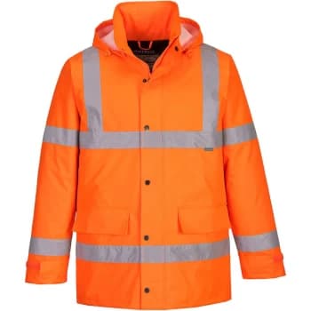 S460 - Orange Sz 3XL Hi-Vis Traffic Jacket Coat Reflective Visibility - Portwest