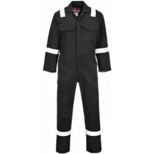 Portwest BIZ5 - Bizweld Iona Welders Overall Boiler Suit BLACK S - Black