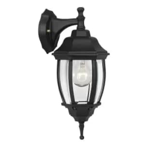 Lucide Tireno Classic Down Wall Lantern Light Outdoor 1xE27 IP44 Black