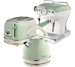 Ariete Vintage ARPK17 2 Slice Toaster, Kettle & Coffee Machine Bundle