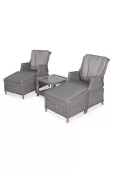 Amir Royalcraft Paris Deluxe Gas Reclining Relaxer Set - Garden & Outdoor