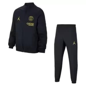 Nike Saint-Germain Strike Fourth Big Kids Jordan Dri-FIT Woven Soccer Tracksuit - Black