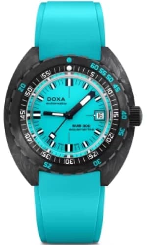 Doxa Watch SUB 300 Carbon COSC Aquamarine Rubber