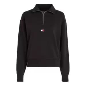 Tommy Jeans Tjw Bxy quarter Zip XS Badge - Black