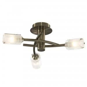 Litecraft Octen Brass Ceiling Light