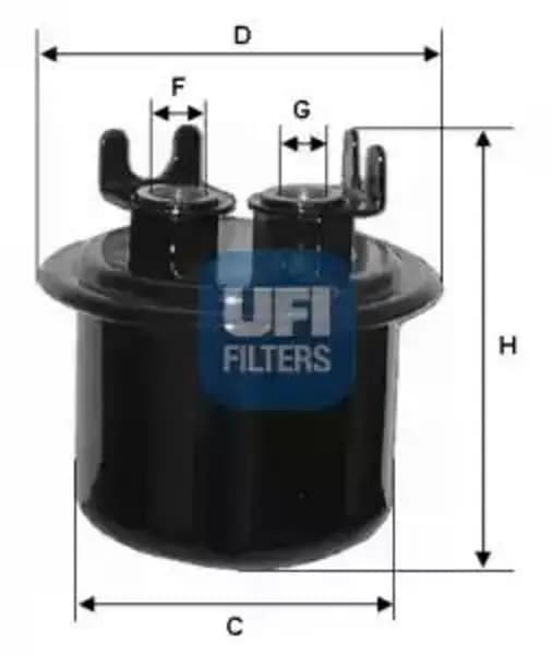 UFI 31.539.00 Fuel Filter Petrol