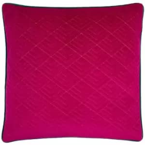 Furn Deco Cushion Cover (One Size) (Fuchsia/Jade Green)