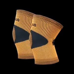 Pair of Knee Compression Support Sleeves For Arthritic Pain Relief & Recovery