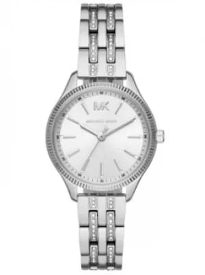 Michael Kors Ladies Lexington Pave Stainless Steel Bracelet Watch...