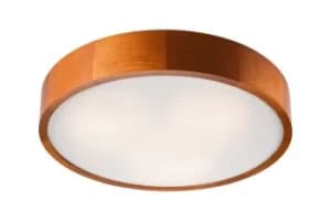 Round Cylindrical Ceiling Light Rustic, 3x E27