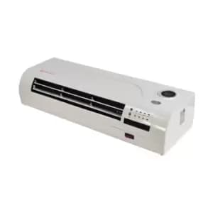 Prem-I-Air 2kW PTC Over Door Heater/Fan with Remote Control and 24 Hour 7 Day Timer