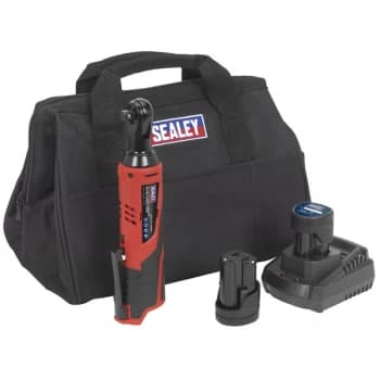 Sealey CP1202KIT Ratchet Wrench Kit 3/8"Sq Drive 12V Li-ion - 2 Ba...