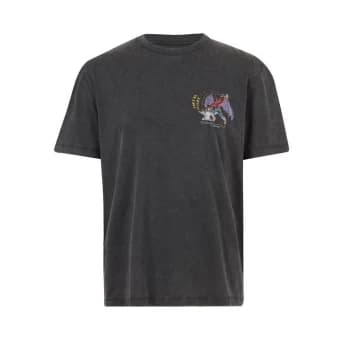 AllSaints Worx Short Sleeve Crew - Jet Black