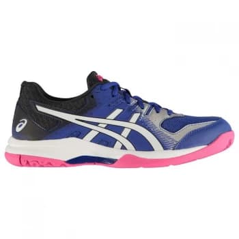 Asics Gel Rocket 9 Ladies Court Shoes - Blue/Pink