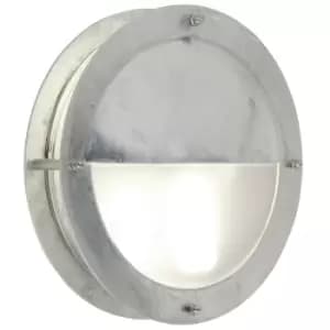 Malte Outdoor Flush Wall Lamp Galvanized, E27, IP54