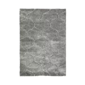 Carved Wave Rug Grey 120 x 170cm