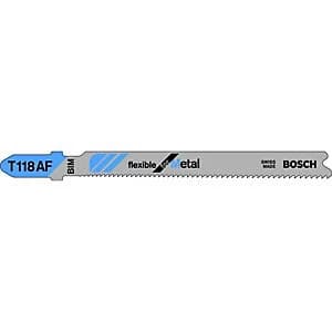 Bosch T118AF Metal Jigsaw Blades - Pack of 5