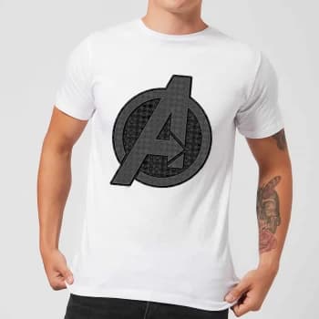 Avengers Endgame Iconic Logo Mens T-Shirt - White - XS