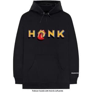 The Rolling Stones - Honk Letters Mens Large Pullover Hoodie - Black