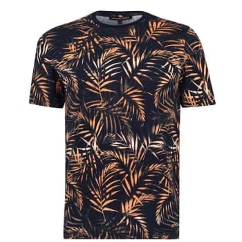 Michael Kors Palm Print T Shirt - Dk Mid Multi934