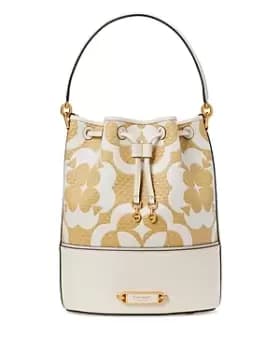 kate spade new york Gramercy Spade Flower Monogram Small Bucket Bag