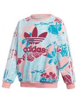 Adidas Originals Girls Crewneck Sweatshirt - Multi