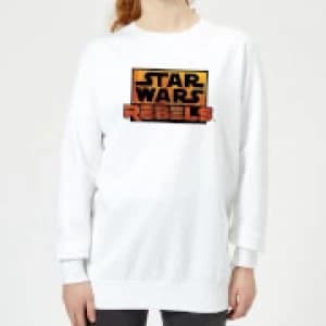 Star Wars Rebels Logo Womens Sweatshirt - White - 3XL