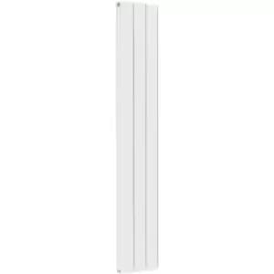 White Designer Radiator Vertical Flat Panel Double Panel Rad Modern 1800x305mm - White