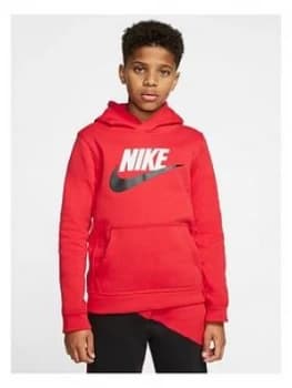 Nike Boys Club Hoodie - Red
