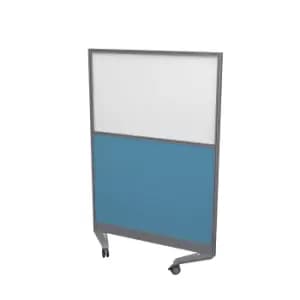 Mobile Type 3 Half Glazed Screen Silver Frame - 1000W X 1500H Band 1