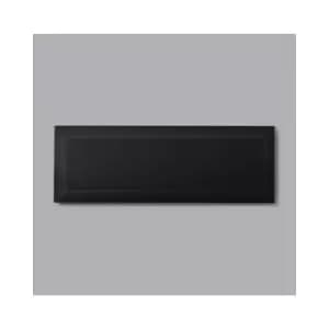 Black Bevelled Wall Tile 10 x 30cm - Metro